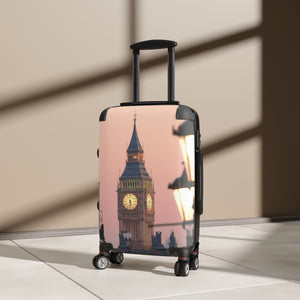 Chic Travel Suitcase with Big Ben Design | Stylish Luggage for Travelers, Vacation, Beach Trips, Gifts for Adventurers