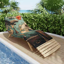 Load image into Gallery viewer, Vintage Map Vibrant Beach Towel