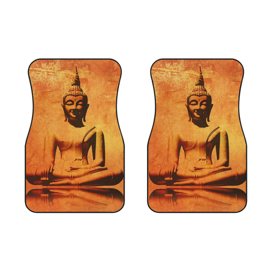 Buddha Car Mats - Zen Driving Decor, Automotive Accessories, Front Carpets, Peaceful Vibes, Gift for Travelers