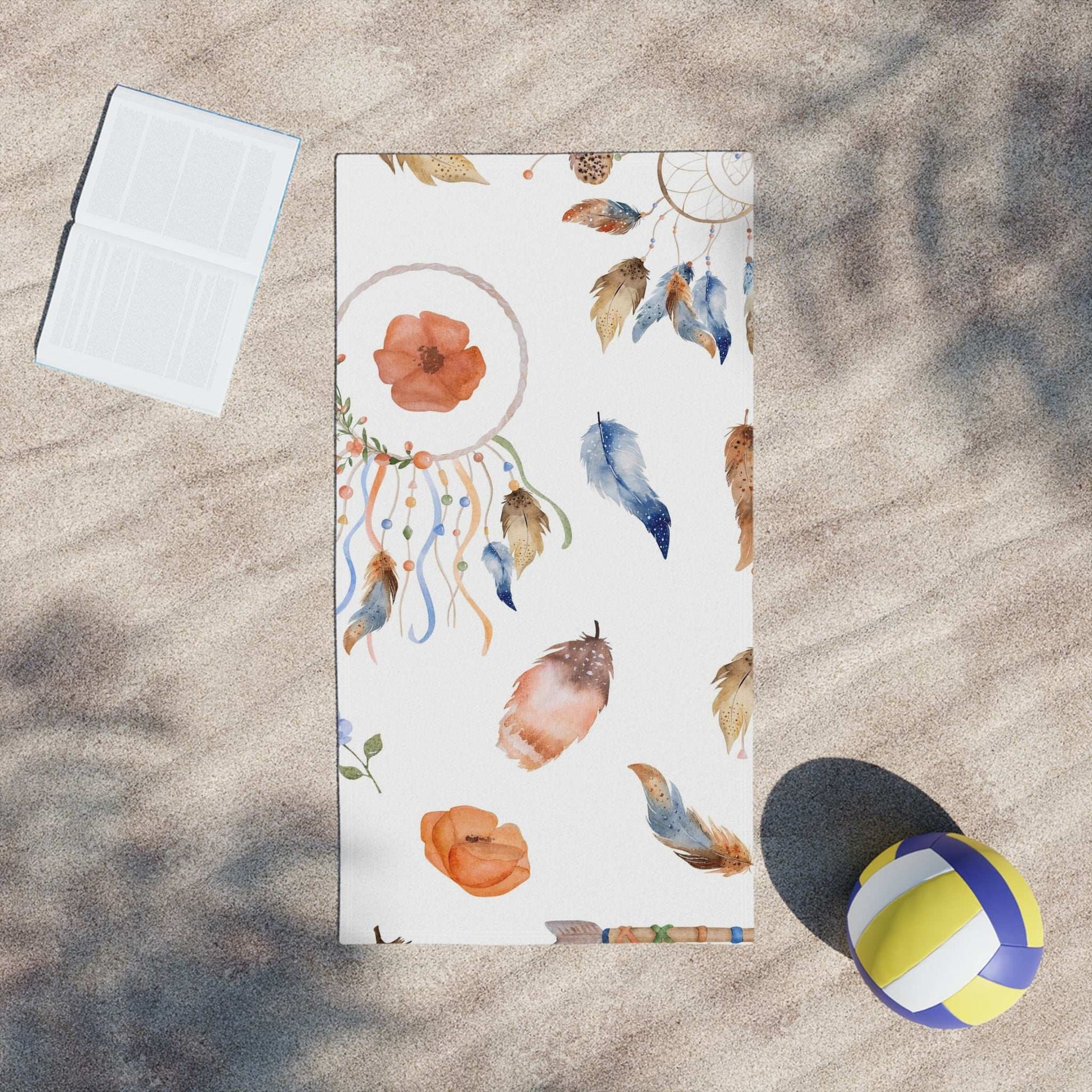 Dreamcatcher Beach Towels, Bohemian Towel, Poolside Decor, Summer Essential, Gift for Beach Lovers, Boho Towel