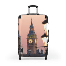 Load image into Gallery viewer, Chic Travel Suitcase with Big Ben Design | Stylish Luggage for Travelers, Vacation, Beach Trips, Gifts for Adventurers