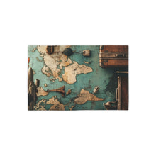 Load image into Gallery viewer, Vintage Map Vibrant Beach Towel