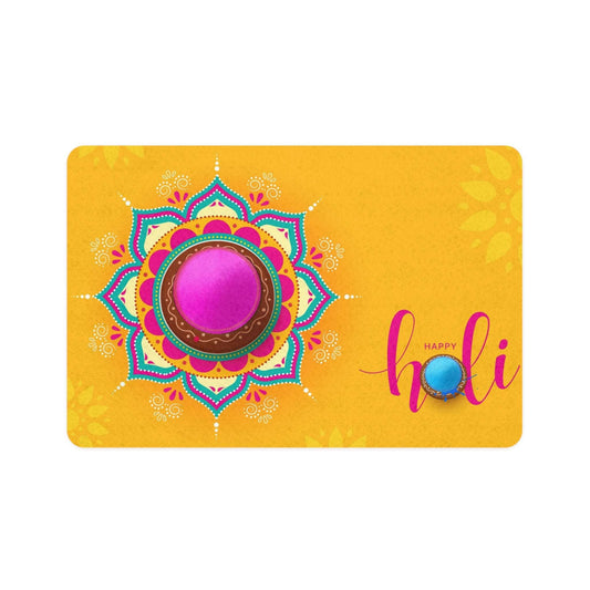 Colorful Holi Pet Food Mat | Festive Pet Feeding Tray for Dogs & Cats | Decorative Pet Bowl Placemat | Unique Gift for Pet Lovers