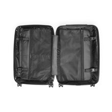Load image into Gallery viewer, Vintage Travel Suitcase with Globe Design