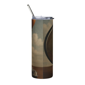 Globe-Inspired Stainless Steel Tumbler | 20oz Travel Mug for Adventure Lovers