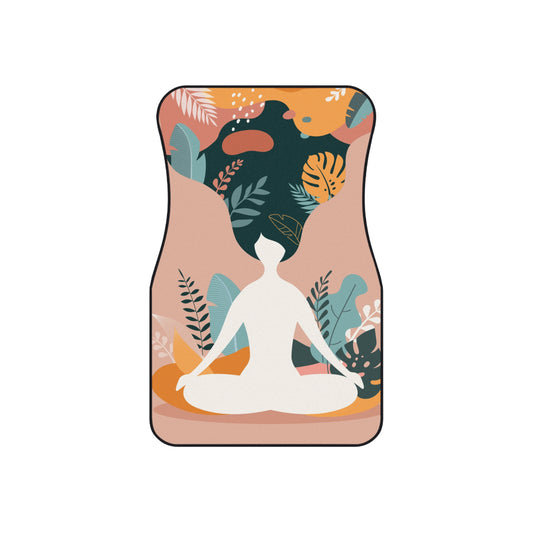 Meditation Car Mats - Zen Auto Accessories, Yoga Decor, Mindfulness Gift, Car Interior, Unique Home Decor