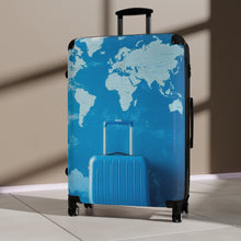 Load image into Gallery viewer, World Map Travel Suitcase - Stylish Carry-On for Adventurers