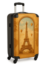 Load image into Gallery viewer, Vintage Luggage Set - Paris, Basilica Cathedral &amp; Statue of Liberty | Cabin, XL &amp; XXL Suitcases