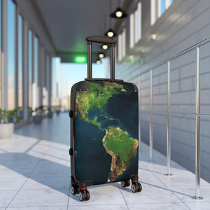 Travel Suitcase with World Map Design, Luggage for Adventurers, Vacation Gear, Travel Accessories, Unique Gift for Explorers