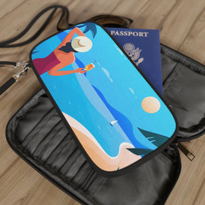 Vibrant Beach Passport Wallet | Travel Organizer, Vacation Accessory, Gift for Travelers, Summer Bliss, Tropical Vibes
