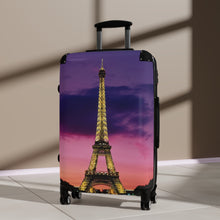 Load image into Gallery viewer, Eiffel Tower Suitcase - Travel Luggage, Stylish Carry-On, Vacation Gear, Perfect for Travel Lovers, Parisian Aesthetic