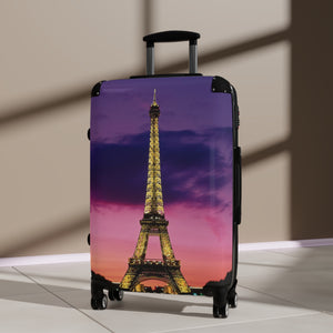 Eiffel Tower Suitcase - Travel Luggage, Stylish Carry-On, Vacation Gear, Perfect for Travel Lovers, Parisian Aesthetic