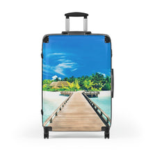 Load image into Gallery viewer, Tropical Travel Suitcase - Ocean View Luggage for Vacations