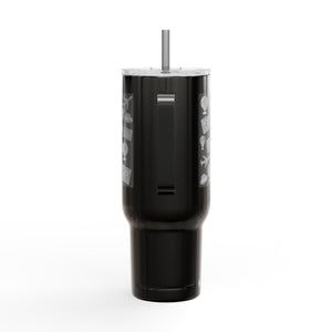 Travel-Inspired Insulated Tumbler - 40oz with Engraved Adventure Designs