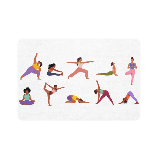 Yoga-Inspired Pet Food Mat for Stylish Meal Time, Non-Slip Dining Mat, Cute Pet Accessories, Perfect Gift for Dog or Cat Lovers