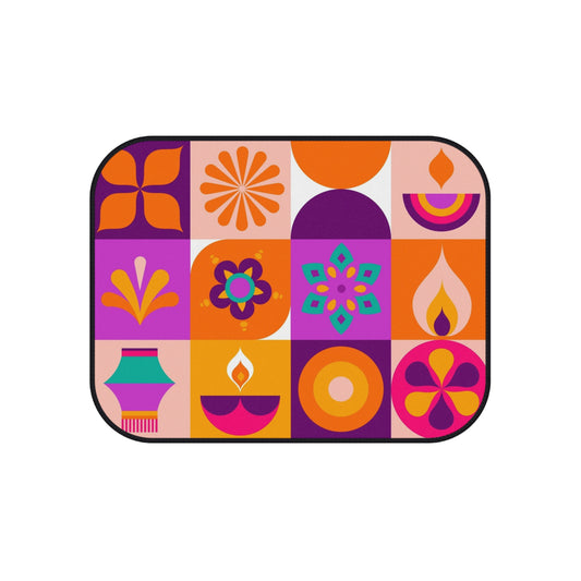 Mandala Colorful Car Mats for Fun & Festive Vibes, Perfect for Holiday Decor, Unique Auto Accessories, Car Interior Style, Unique Gift Idea