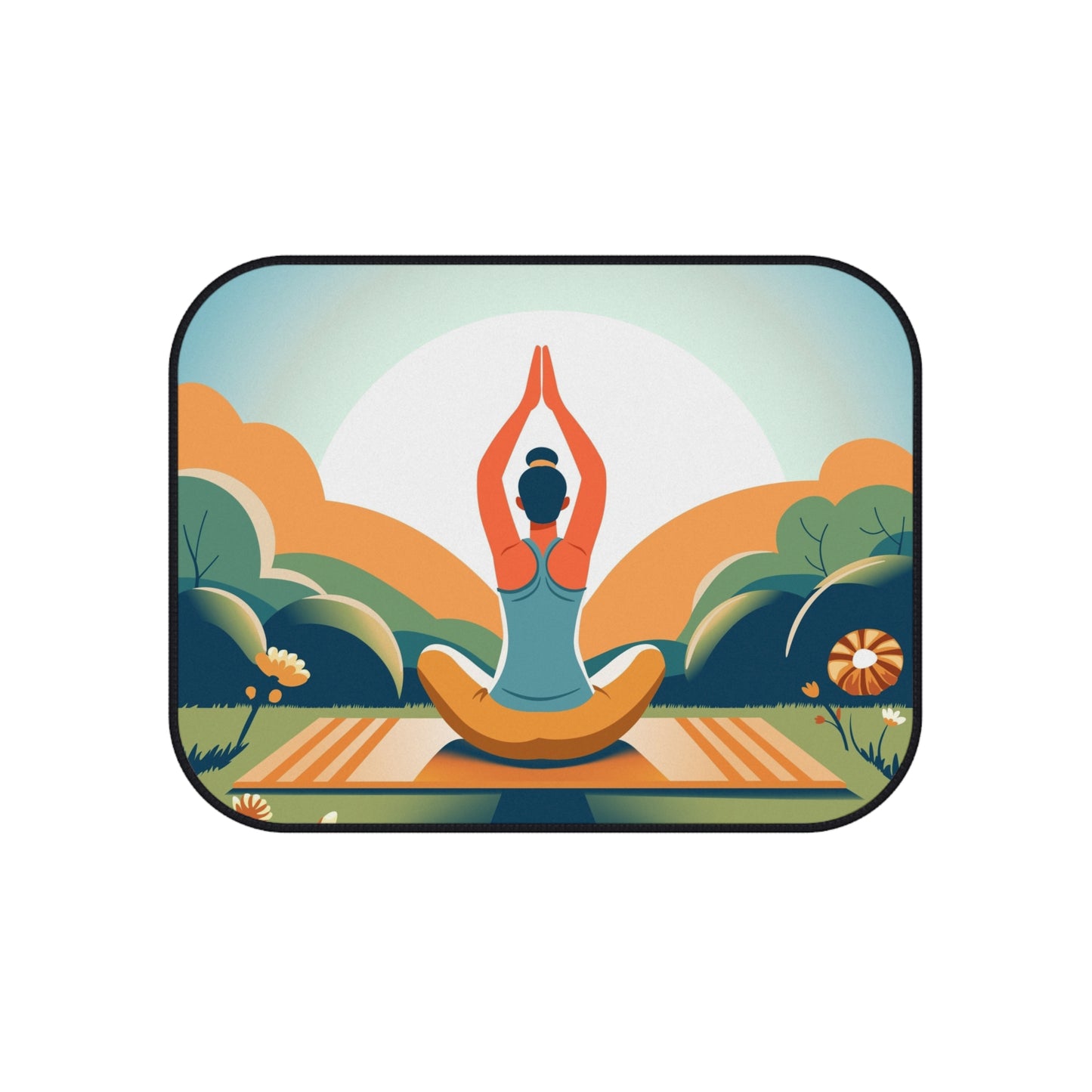 Yoga-Inspired Car Mats (Set of 4) - Zen Vibes for Mindful Driving, Unique Auto Accessories, Gift for Yoga Lovers, Meditation Car [...]