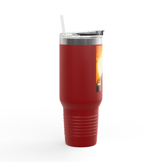 Halloween Insulated Travel Mug, 40oz | Pumpkin Design | Perfect for Fall, Coffee Lovers, Gift for Halloween Parties