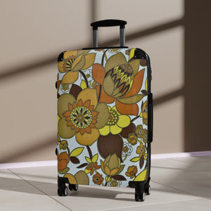 Flower Pattern Suitcase - Trendy Luggage for Adventure Seekers, Travel, Vacation, Gift for Travelers, Floral Design