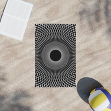 Load image into Gallery viewer, Geometric Pattern Beach Towels, Unique Gift for Beach Lovers, Summer Vibes, Solar Retreat, Poolside Essentials