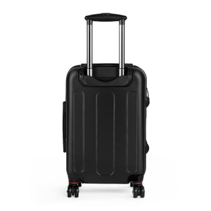 Travel Vibes Suitcase - Globetrotting Design with Landmarks