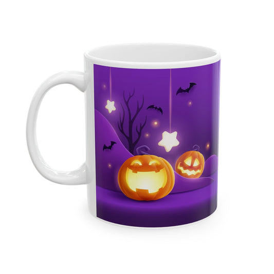 Halloween Themed Ceramic Mug | 11oz & 15oz | Perfect for Spooky Season, Gift for Witch Lovers, Office Decor