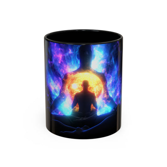 Cosmic Meditation Mug - Vibrant Galaxy Coffee Cup, Spiritual Gift for Mindfulness, Universe Lover, Meditation Enthusiast, Energy Boost
