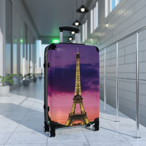 Eiffel Tower Suitcase - Travel Luggage, Stylish Carry-On, Vacation Gear, Perfect for Travel Lovers, Parisian Aesthetic