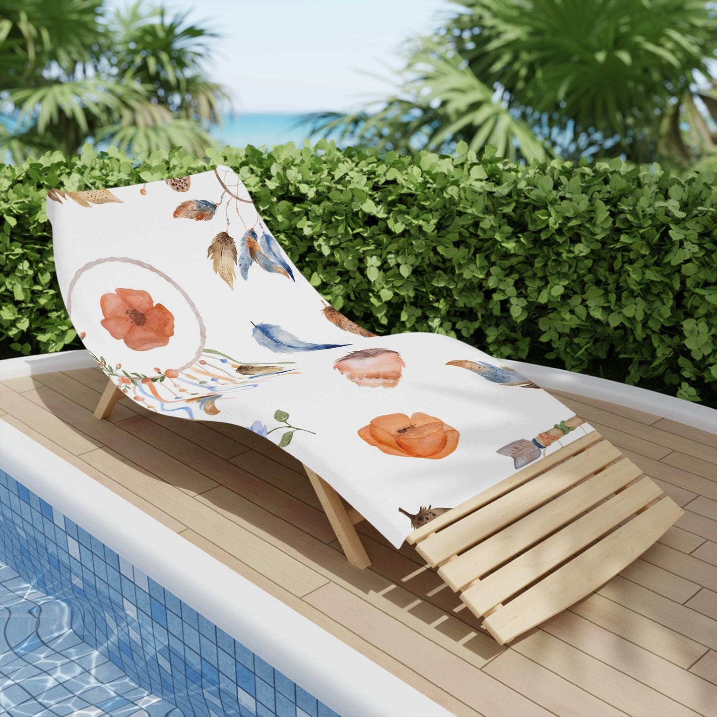 Dreamcatcher Beach Towels, Bohemian Towel, Poolside Decor, Summer Essential, Gift for Beach Lovers, Boho Towel