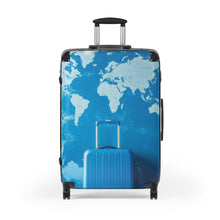 Load image into Gallery viewer, World Map Travel Suitcase - Stylish Carry-On for Adventurers