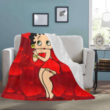 Load image into Gallery viewer, Betty Boop Fleece Blanket