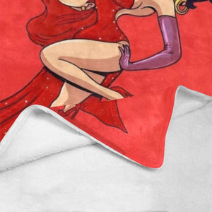 Betty Boop Fleece Blanket Jessica Rabbit