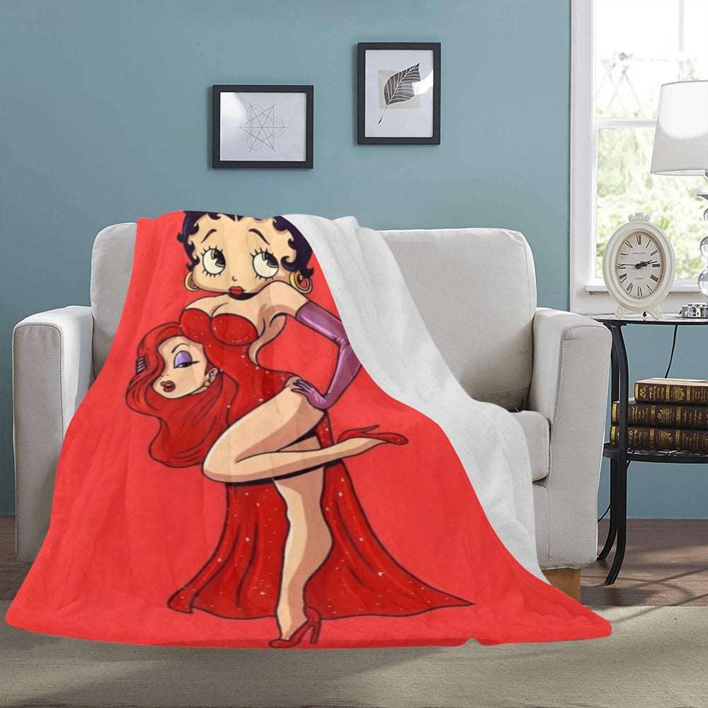 Betty Boop Fleece Blanket Jessica Rabbit